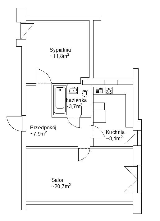Mieszkanie 2-pokojowe Warszawa Grochów, ul. Łukowska. Zdjęcie 10
