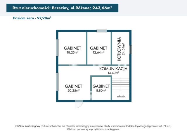 dom wolnostojący, 6 pokoi Brzeziny, ul. Różana. Zdjęcie 40