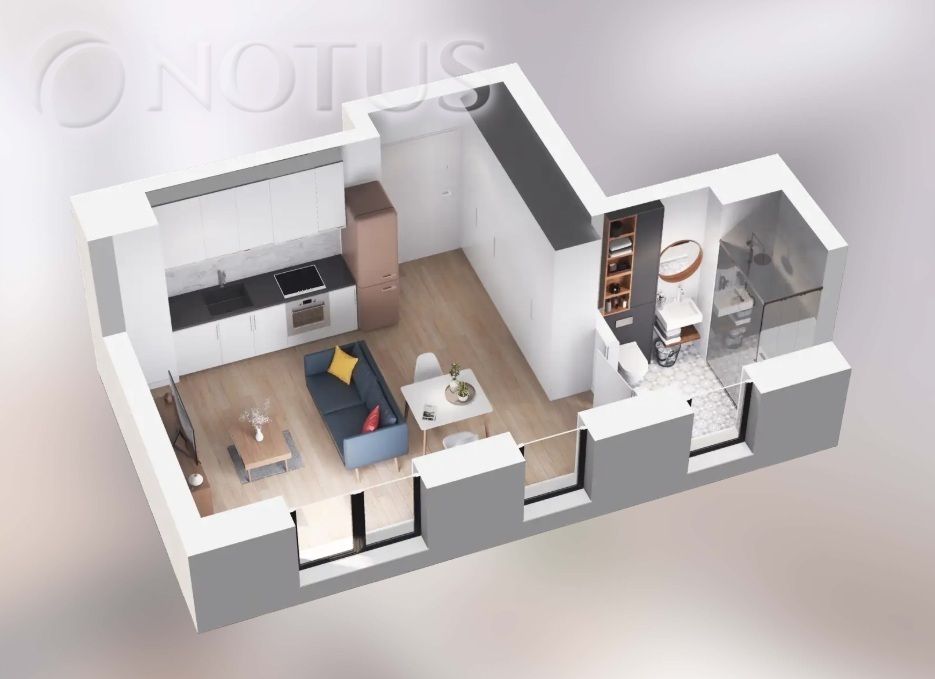 Mieszkanie 1-pokojowe Wrocław, ul. Stawowa. Zdjęcie 3