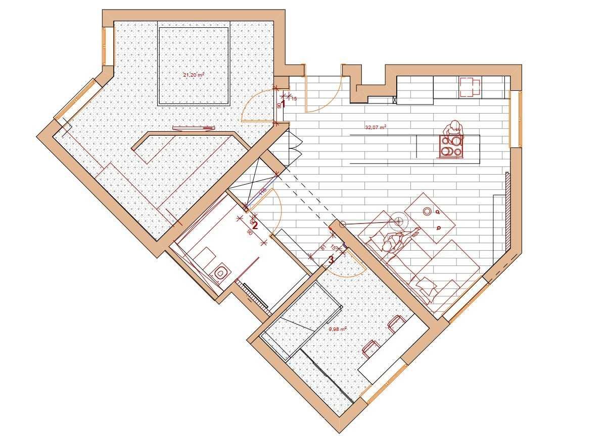 Mieszkanie 3-pokojowe Kraków Ruczaj, ul. Torfowa. Zdjęcie 8