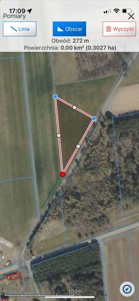 Działka Kobylin-Cieszymy. Zdjęcie 1