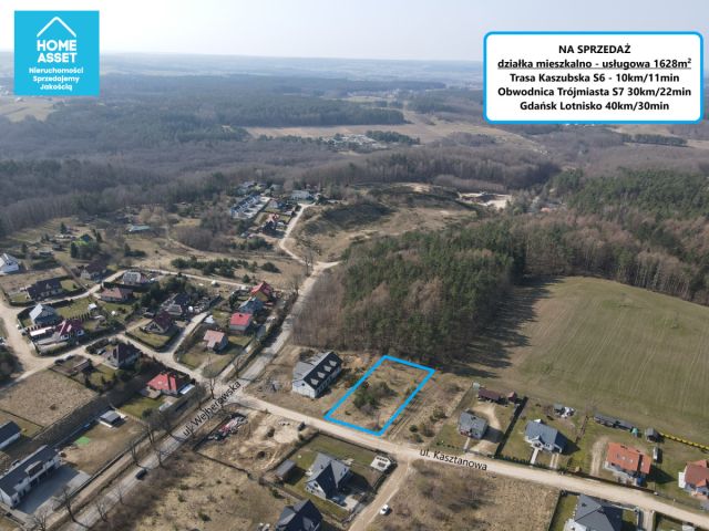 Działka inwestycyjna Gowino, ul. Kasztanowa. Zdjęcie 6