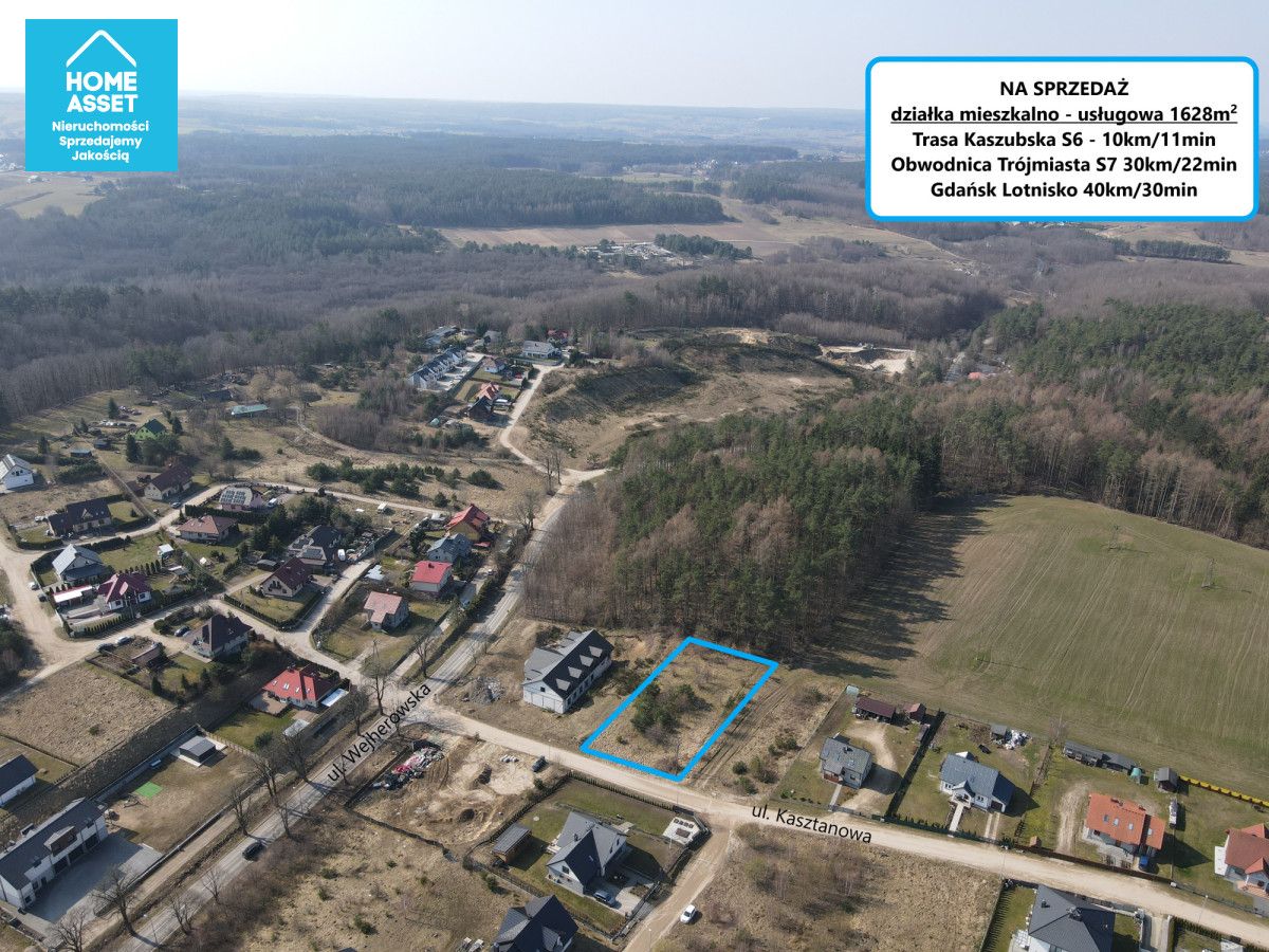 Działka inwestycyjna Gowino, ul. Kasztanowa. Zdjęcie 6