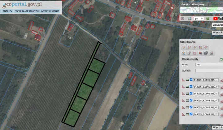 Działka budowlana Korzyce