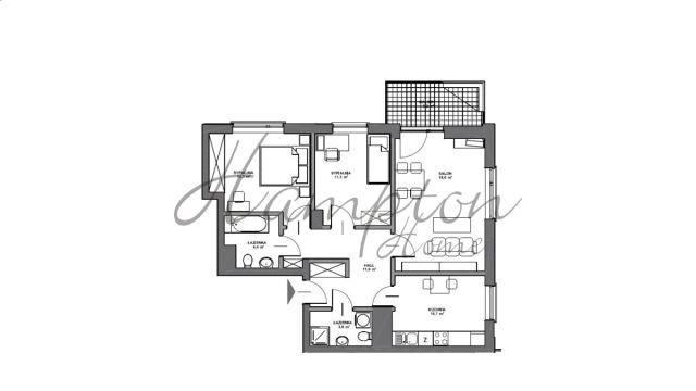 Mieszkanie 3-pokojowe Warszawa Mokotów, ul. Wyględowska. Zdjęcie 12