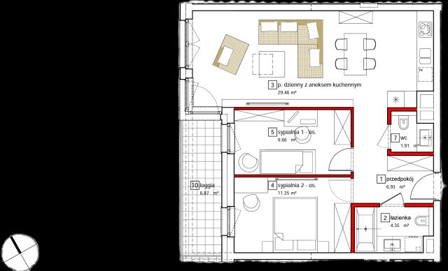 Mieszkanie 3-pokojowe Gliwice Stare Gliwice, ul. Karolinki. Zdjęcie 1