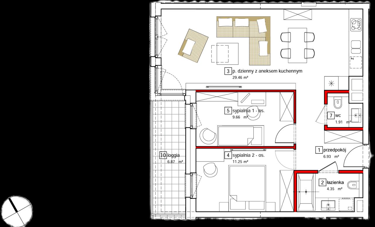 Mieszkanie 3-pokojowe Gliwice Stare Gliwice, ul. Karolinki. Zdjęcie 1