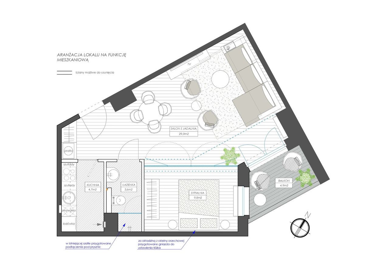 Mieszkanie 2-pokojowe Gdynia Śródmieście, ul. Węglowa. Zdjęcie 11