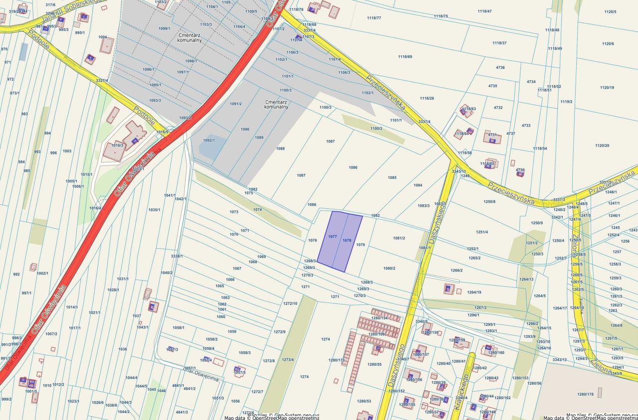 Działka budowlana Brzeszcze, ul. Ignacego Daszyńskiego. Zdjęcie 4