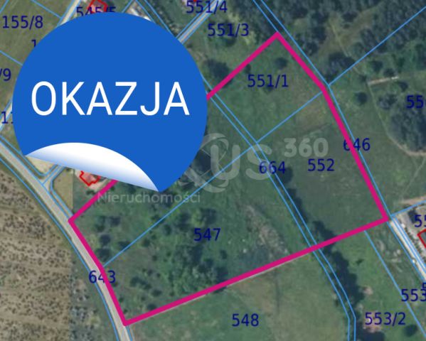 Działka budowlana Zawonia. Zdjęcie 1