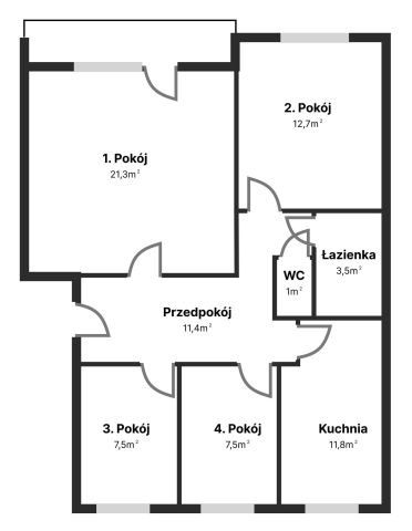 Mieszkanie 4-pokojowe Międzychód, ul. Wjazdowa. Zdjęcie 1