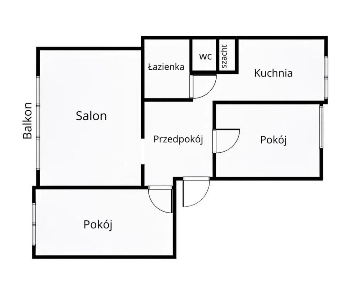 Mieszkanie 3-pokojowe Łódź Retkinia, ul. Maratońska. Zdjęcie 5