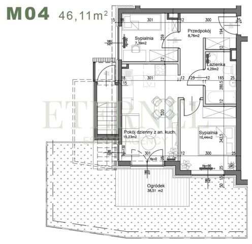 Mieszkanie 3-pokojowe Kraków Czyżyny, ul. Śliwkowa. Zdjęcie 3