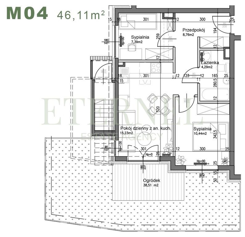 Mieszkanie 3-pokojowe Kraków Czyżyny, ul. Śliwkowa. Zdjęcie 2