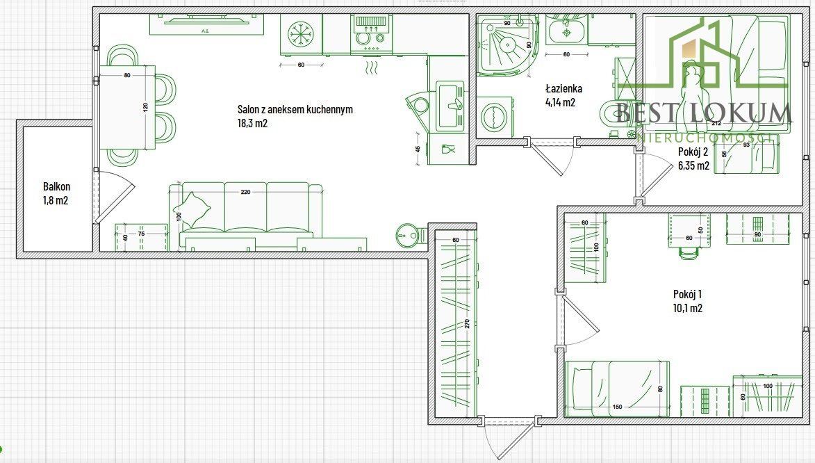 Mieszkanie 3-pokojowe Kielce Uroczysko, ul. Władysława Orkana. Zdjęcie 9