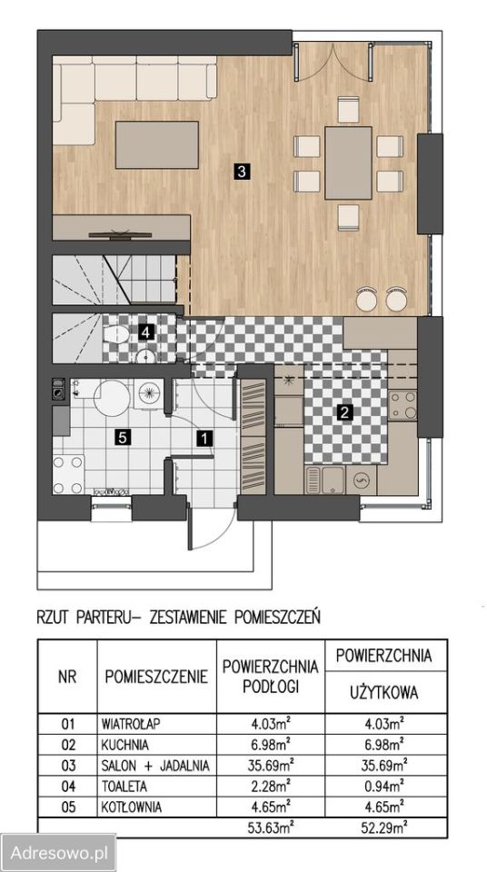 bliźniak, 4 pokoje Osieczany. Zdjęcie 2