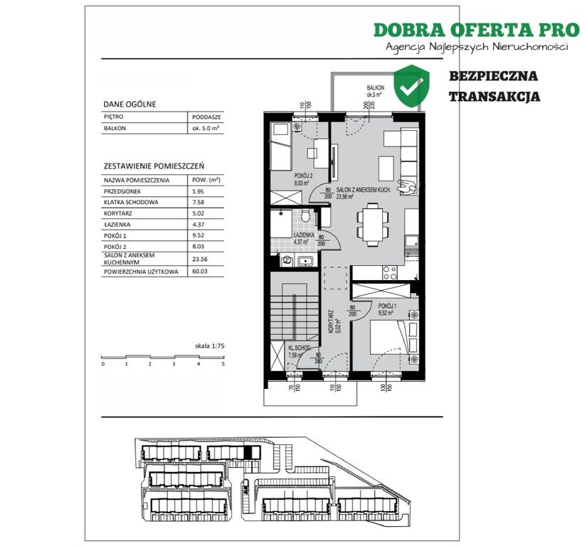 Mieszkanie 3-pokojowe Gdańsk Kowale, ul. Poziomkowa. Zdjęcie 5