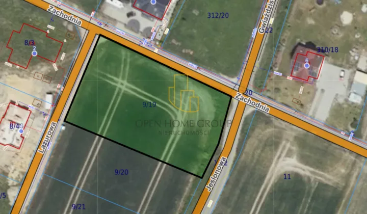 Działka budowlana Krępice