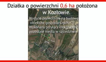 Działka rolno-budowlana Kozłów. Zdjęcie 1