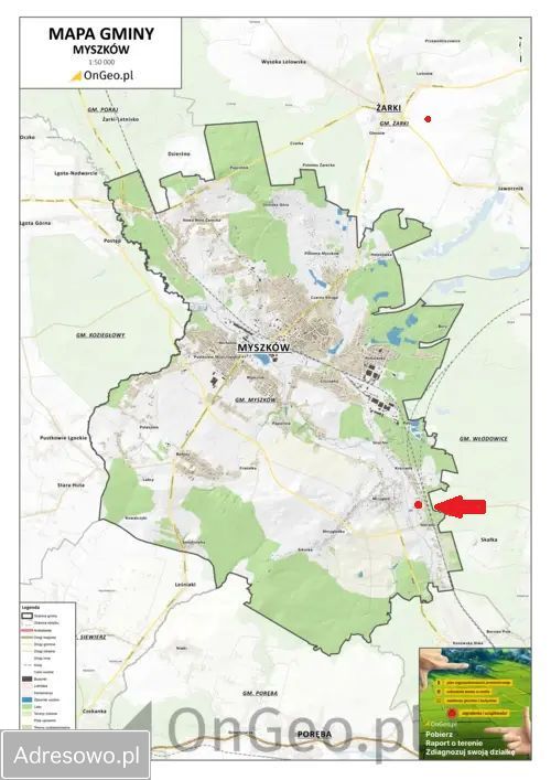 Działka budowlana Myszków, ul. Nierada. Zdjęcie 3