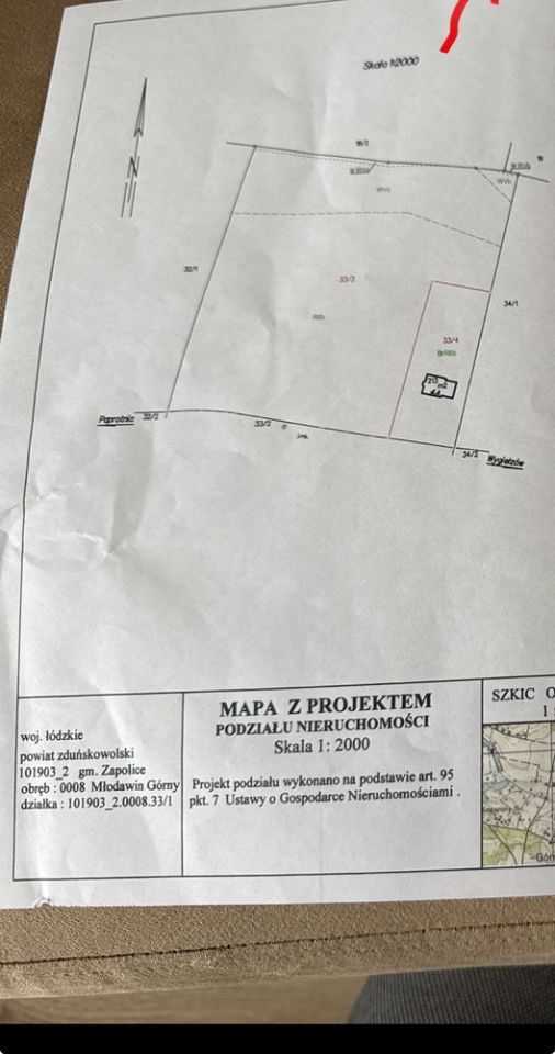 Działka rolno-budowlana Młodawin Dolny. Zdjęcie 3