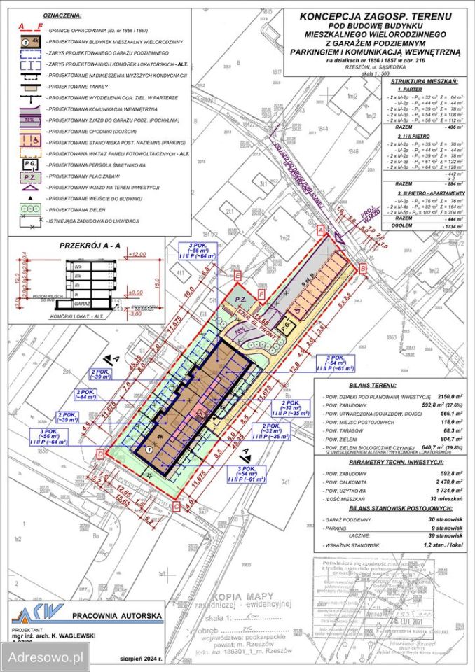Działka inwestycyjna Rzeszów Staromieście, ul. Sąsiedzka. Zdjęcie 2