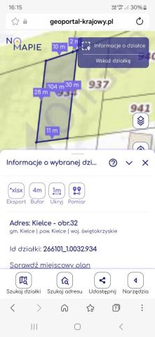Działka budowlana Kielce, ul. Miętowa. Zdjęcie 1