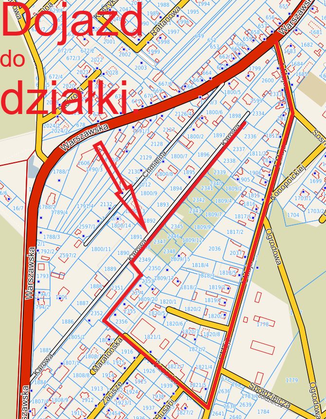 Działka budowlana Okuniew, ul. Karowa. Zdjęcie 4