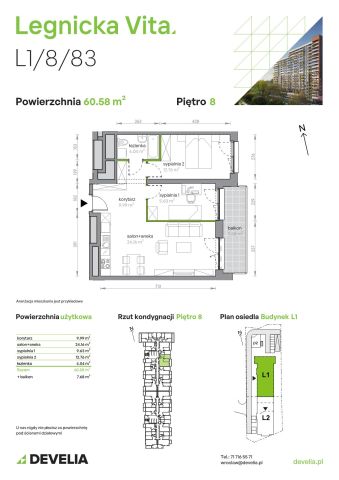 Mieszkanie 3-pokojowe Wrocław Popowice, ul. Legnicka. Zdjęcie 8