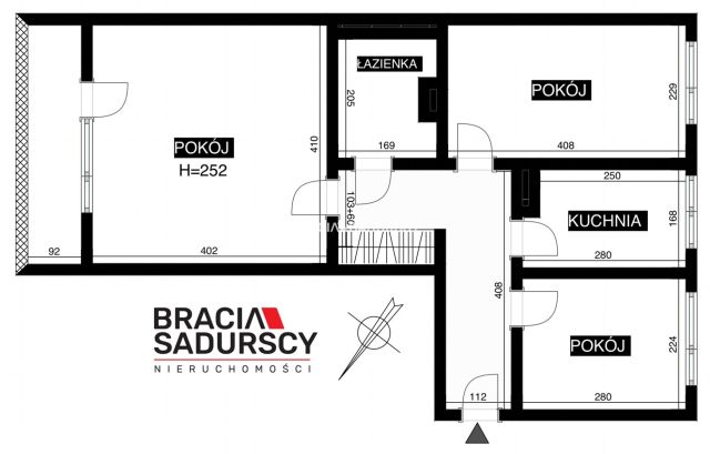 Mieszkanie 3-pokojowe Kraków Dębniki, ul. Komandosów. Zdjęcie 21