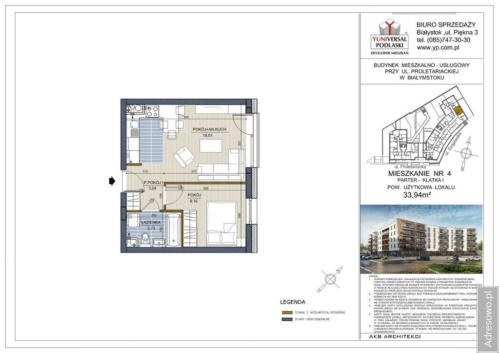 Mieszkanie 2-pokojowe Białystok Centrum, ul. Proletariacka. Zdjęcie 7