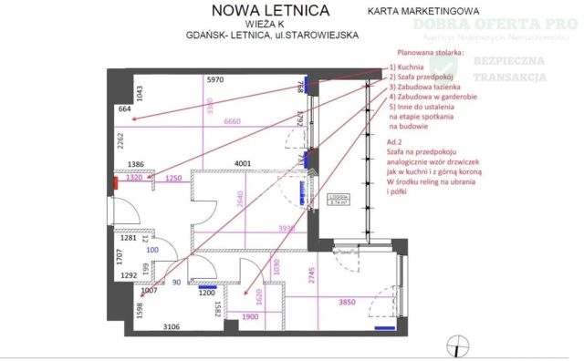 Mieszkanie 3-pokojowe Gdańsk Letnica, ul. Starowiejska. Zdjęcie 9