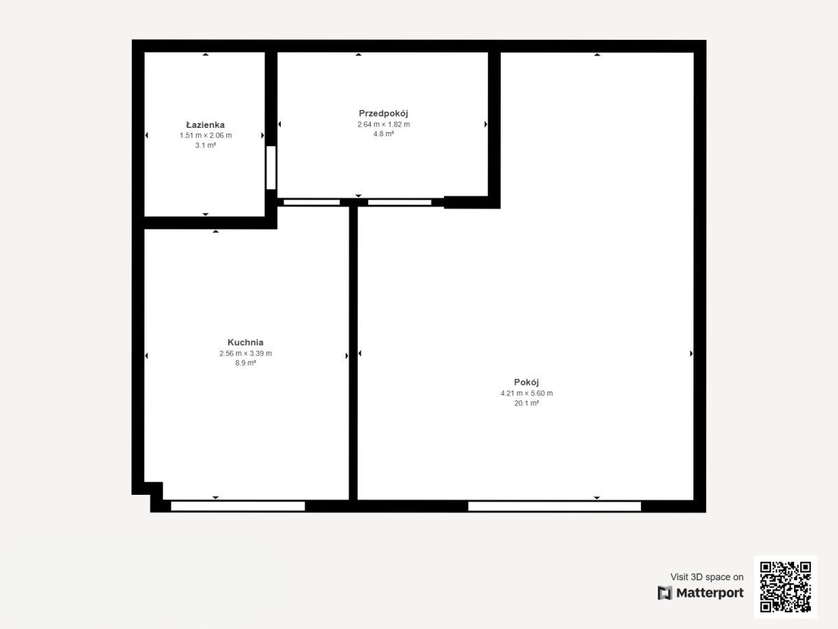 Mieszkanie 1-pokojowe Łódź Bałuty, ul. Mahatmy Gandhiego. Zdjęcie 14