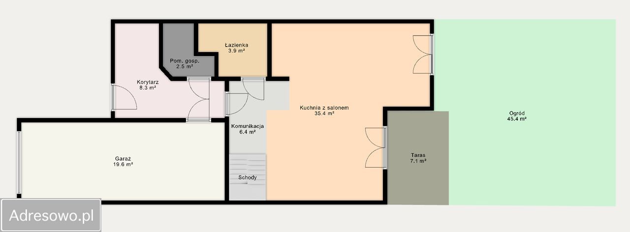 dom szeregowy, 5 pokoi Karwiany, ul. Wiśniowa. Zdjęcie 19