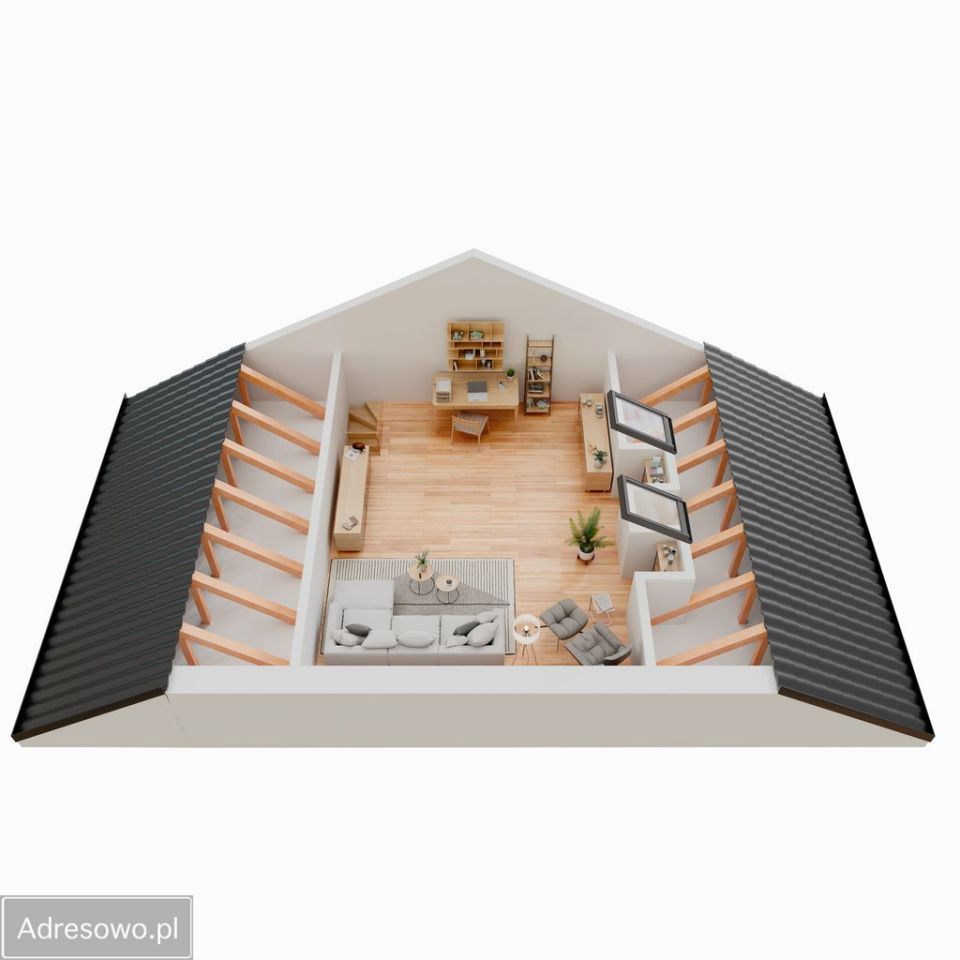 dom wolnostojący, 4 pokoje Siekierki Wielkie, ul. Chmielna. Zdjęcie 2