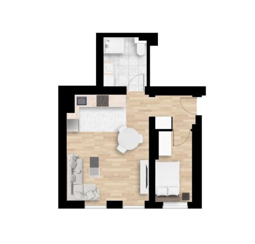 Mieszkanie 2-pokojowe Wrocław Śródmieście, ul. Stanisława Małachowskiego. Zdjęcie 14