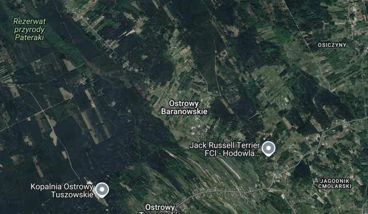 Działka inwestycyjna Ostrowy Baranowskie