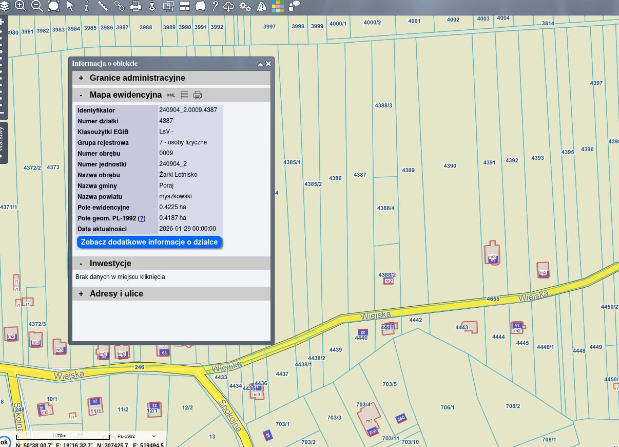 Działka budowlana Żarki-Letnisko, ul. Wiejska. Zdjęcie 3