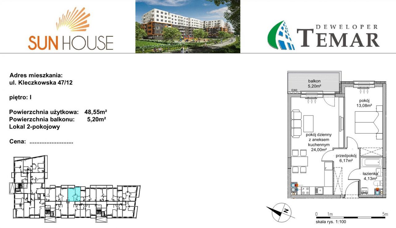 Mieszkanie 2-pokojowe Wrocław Śródmieście, ul. Kleczkowska. Zdjęcie 7