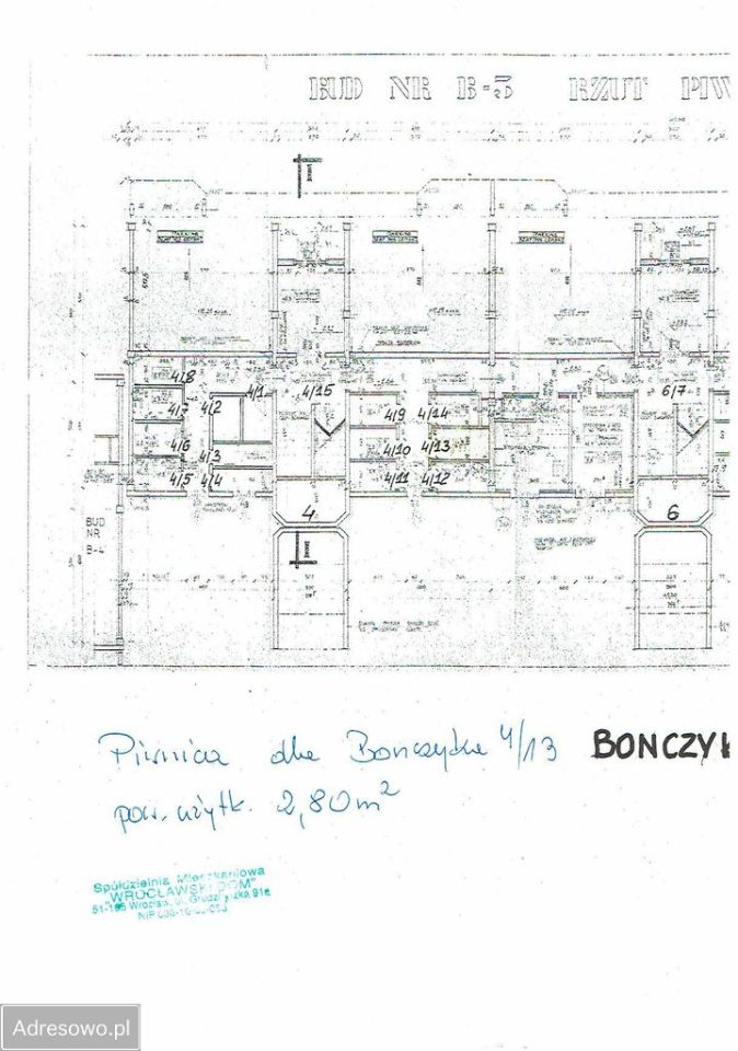 Mieszkanie 2-pokojowe Wrocław Karłowice, ul. ks. Norberta Bonczyka. Zdjęcie 22