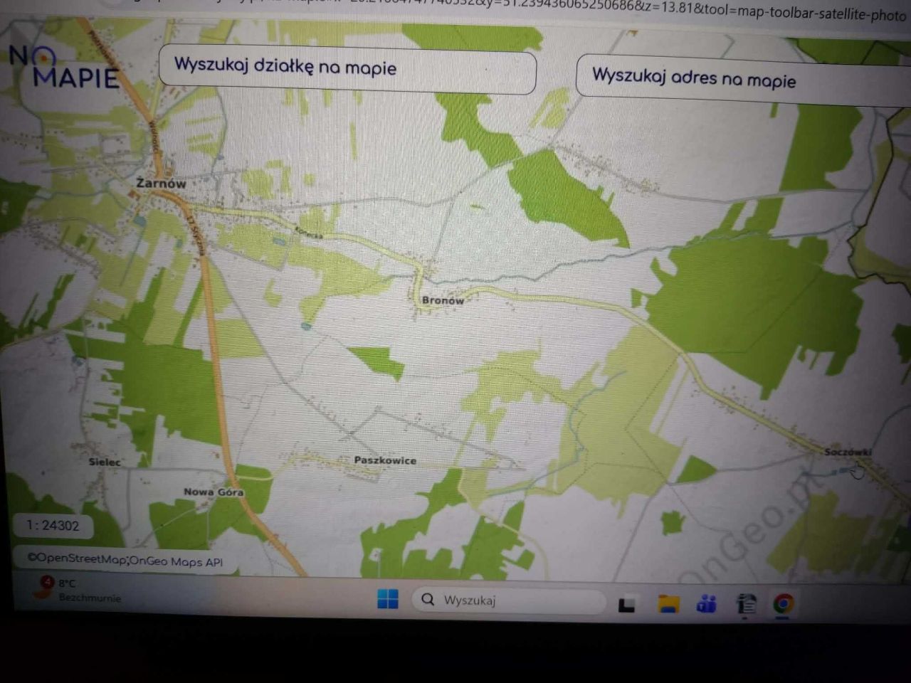 Działka rolna Bronów. Zdjęcie 1