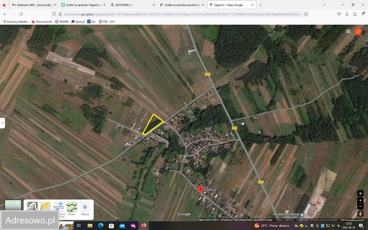 Działka inwestycyjna Olganów. Zdjęcie 2