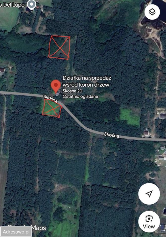 Działka Kolonia Obrowska, ul. Skośna. Zdjęcie 1