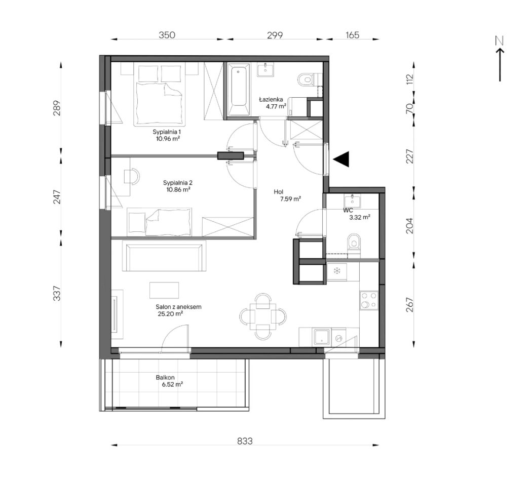 Mieszkanie 3-pokojowe Warszawa Praga-Południe, ul. Podskarbińska. Zdjęcie 7