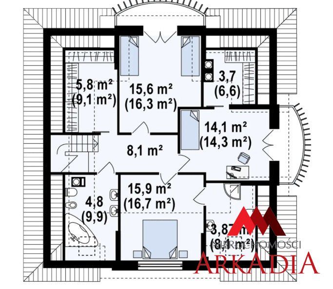 dom wolnostojący, 4 pokoje Brześć Kujawski. Zdjęcie 37