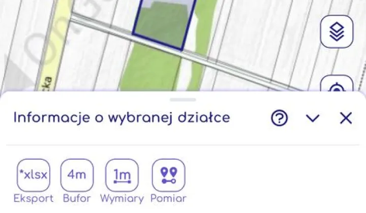 Działka inwestycyjna Parznice, ul. Ogrodowa