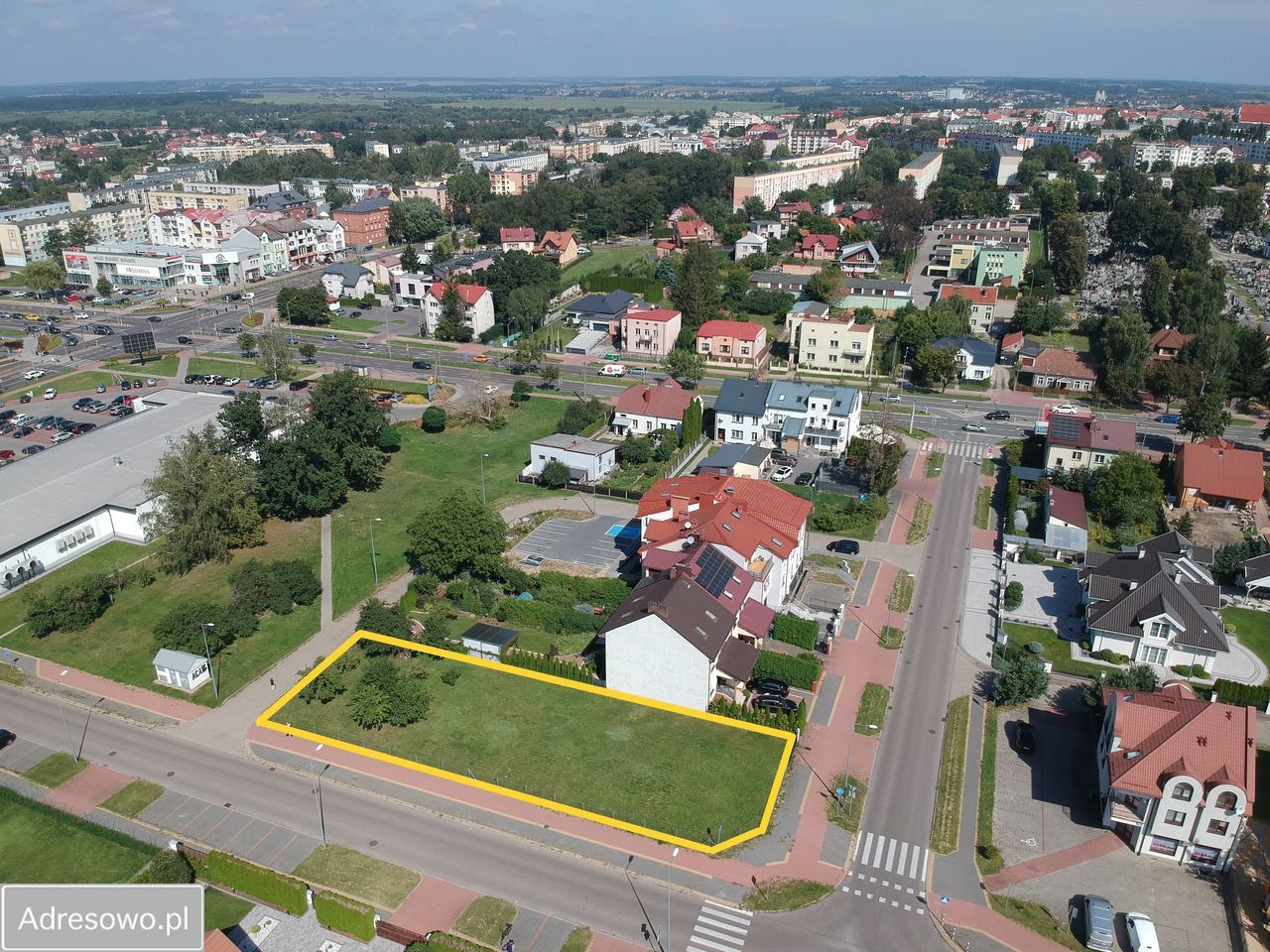 Działka inwestycyjna Łomża Śródmieście, ul. Pana Tadeusza. Zdjęcie 2