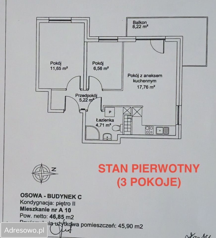Mieszkanie 2-pokojowe Gdańsk Osowa, ul. Marsa. Zdjęcie 15