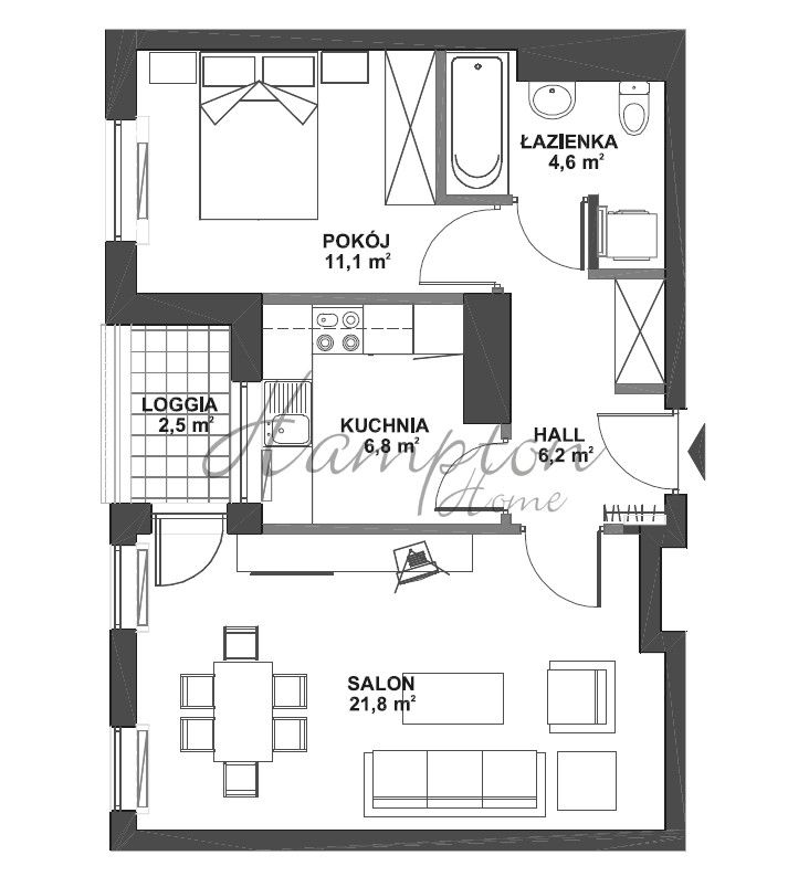 Mieszkanie 2-pokojowe Warszawa Mokotów, ul. Przejazd. Zdjęcie 15