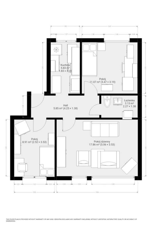 Mieszkanie 3-pokojowe Kłodzko, ul. Jacka Malczewskiego. Zdjęcie 11
